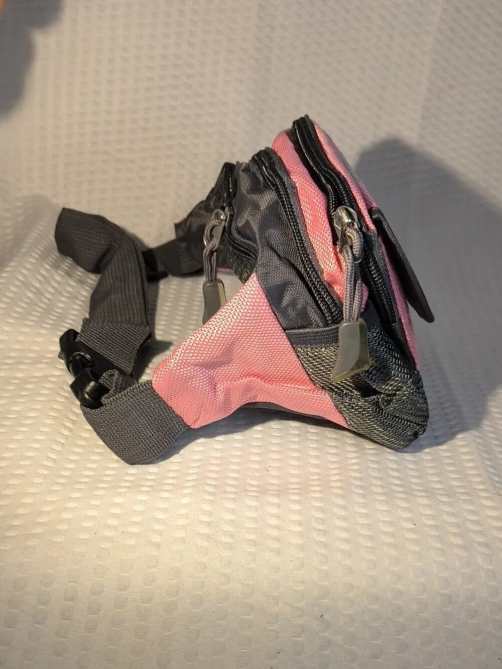 New York Sport Pink and White Compact Crossbody Bag Belt Bag